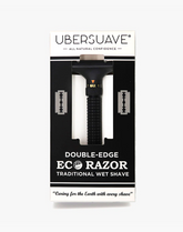 Eco-Razor 201B | Matte Black Adjustable Butterfly Open Double Edge Razor